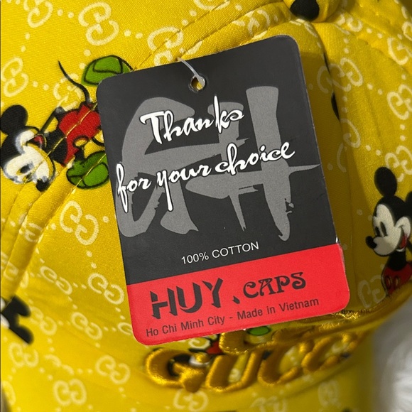 Gucci Kids Yellow Mickey Mouse Hat - Picture 7 of 7